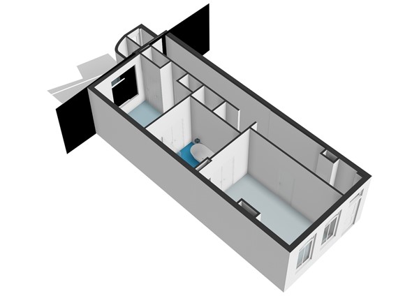 Floorplan - Nieuwe Mare 27, 2312 NL Leiden